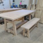 Pine Kitchen Table and bench