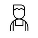 Wood icon set in thin line style